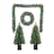 5pc. Pre-Lit Artificial Christmas Tree, Wreath, & Garland Entryway Set, Colour Changing LED Lights by Ashland®